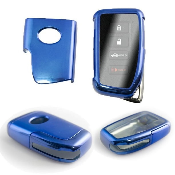 Xotic Tech TPU Hard ABS Full Protection Blue Remote Smart Key Fob Cover