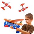 thumbnail image 1 of Paquete de 3 juguetes de lanzamiento de aviones, avión catapulta para niños con 3 pegatinas de bricolaje, juguetes voladores para niños, regalos para niños de 4 a 12 años, 1 of 8