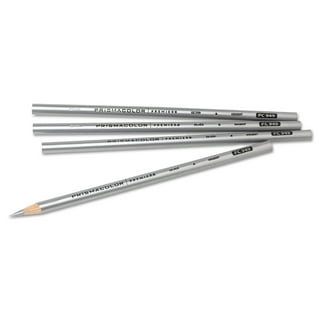 Silver Streak Welders Pencil with 12 Pcs Round Silver Refills, Metal Marker