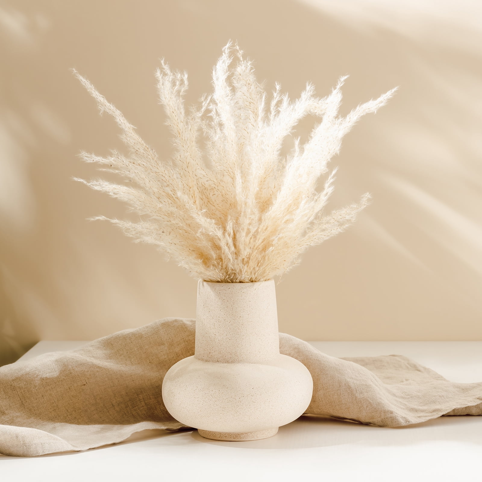 Unique Bargains Faux Pampas Grass Artificial Fake Dried Grass Decor for Home Red