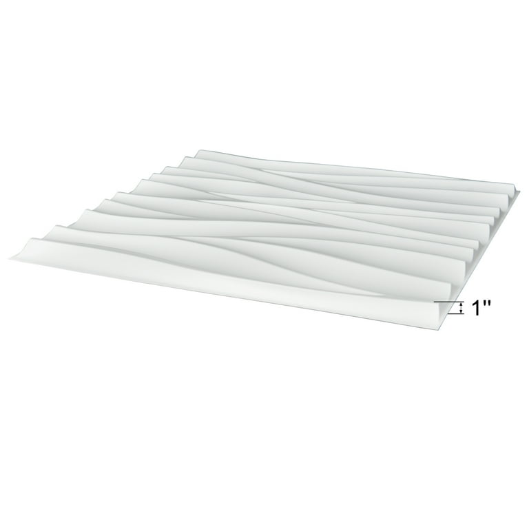 Art3d 46.2 Sq. Ft. White Large PVC 3D Wall Panels | Ubuy