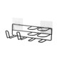 thumbnail image 1 of Estante de pared Baño Organizador montado en la pared Estante Artículos de tocador Almacenamiento de artículos diversos Estante de hierro, Negro, Tipo 1 Inevent HA004855-01, 1 of 2
