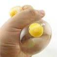 thumbnail image 7 of Stretchy Fried Egg Stress Relief Toys, White & Yellow, 2.2" , Soft Squishy Fidget Balls for Kids, Teens & Adults, Easter Baskets, Party Favors & Sensory Play, 7 of 7