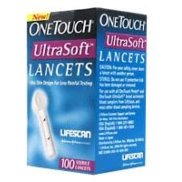 LifeScan OneTouch FinePoint Lancets - Box of 100 By Brand Lifescan ...