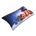 thumbnail image 3 of Disketp Pillow Covers Lantern On Snow Pattern Throw Pillow Case Cushion Covers,Cushion For Bedroom,Couch,Home-14"X20", 3 of 9