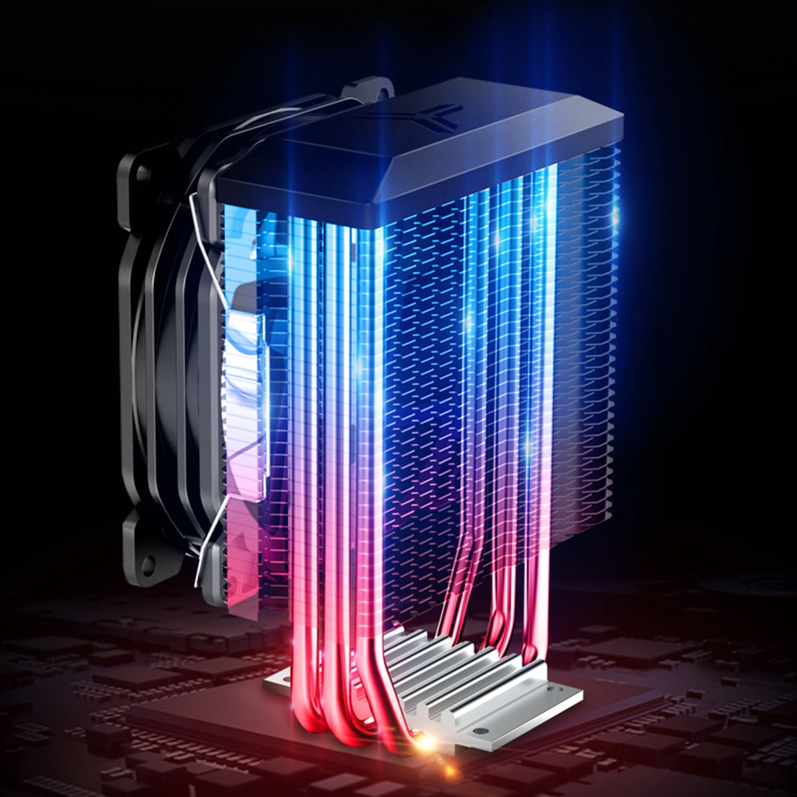 CR1300 3 Heat-pipes Tower 9cm 4 Pin PC Computer Cooling CPU Cooler Fan RGB 12V PWM Radiator Heatsink for AMD/LGA 1151
