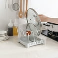 thumbnail image 3 of Multifunctional Kitchen Adjustable Pot Lid Chopping Board Organizer Storage Rack, 3 of 7