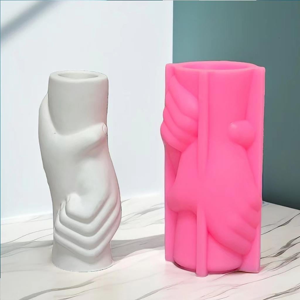 Osdhezcn Creative Vase Resin Mold Hand Holding Concrete Cement Gypsum Silicone Mold DIY Flower Arrangement Craft Home Decorations