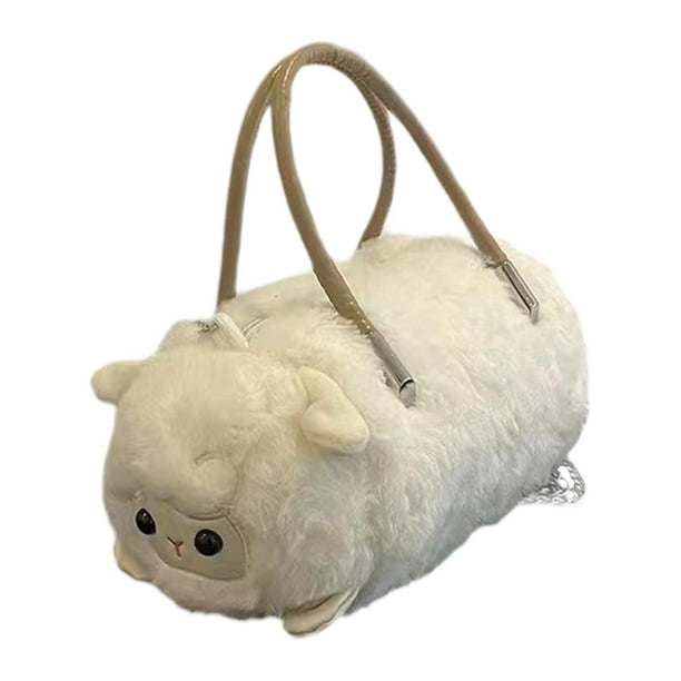 Bolso de hombro de felpa jinwen Oveja Regalos de cumpleaños y Navidad