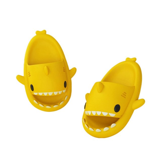 Ladies Mens Cute Shark Slippers Non-Slip Shark‘s Mouth Open Slippers