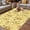 Light Yellow Dark Yellow, variant on Summer Bees Outdoor Rug for Patio/Deck/Porch, Non-Slip Large Area Rug 4 x 6 Ft, Pastoral Garden Yellow Honey Watercolor Indoor Outdoor Rugs Washable Area Rugs, Reversible Camping Rug Carpet Runner