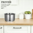 thumbnail image 4 of Nestingho Interior De Acero Inoxidable 316 Para Olla Arrocera Compatible Universal Color Plata, 4 of 6