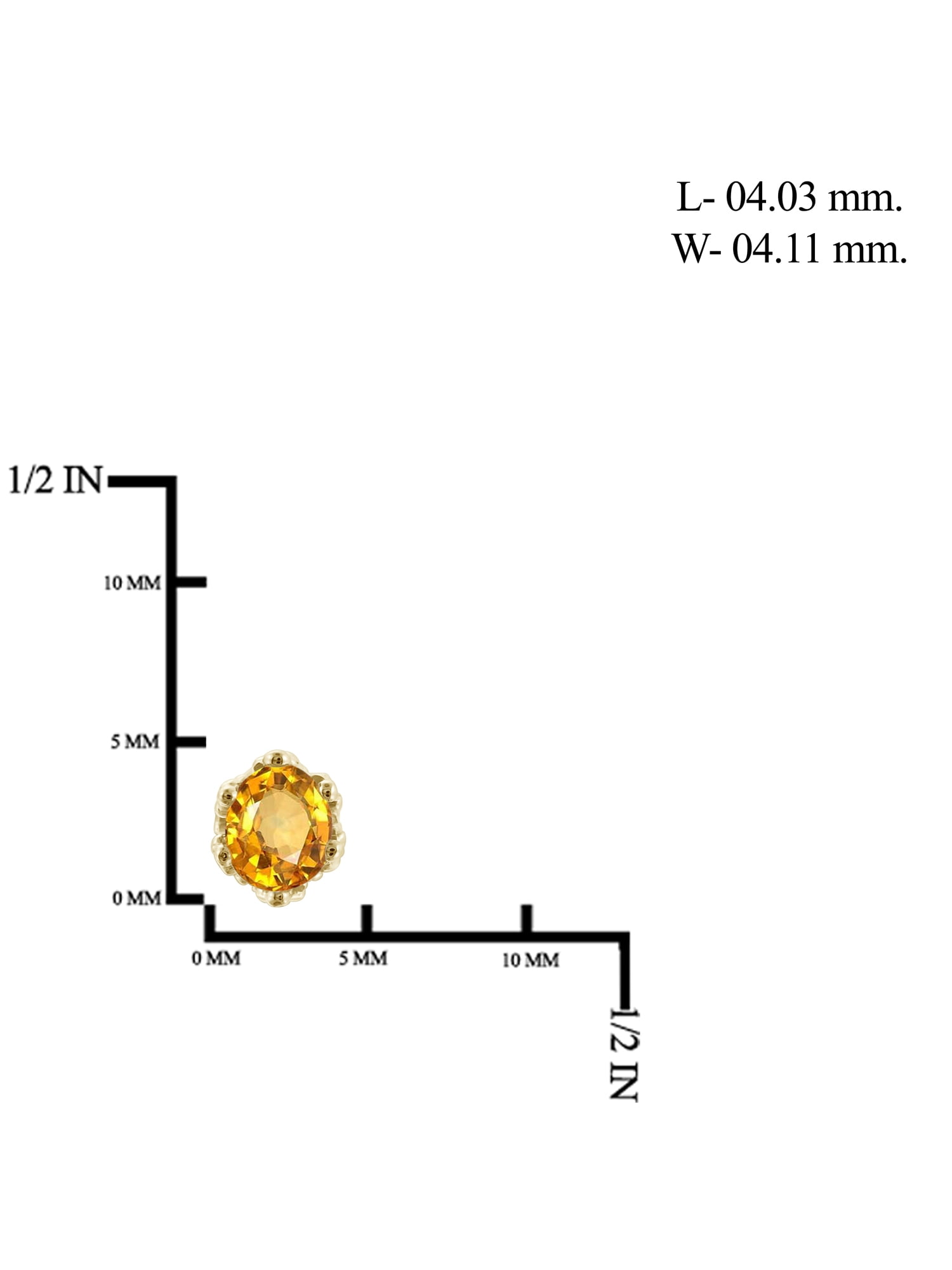 JewelersClub 0.33 CTW Citrine Stud Earrings – 14K Gold Plated Silver (.925)| Hypoallergenic Studs for Women - Oval Cut Set with Push Backs