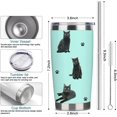 thumbnail image 5 of Cat Tumbler Stainless Steel Insulated Travel Coffee Cups with Lid and Straw,Ideal Gift for Cat Dad/Mom, 5 of 6