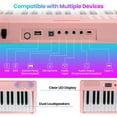 thumbnail image 2 of Kadyn Piano,Keyboard Piano,88 Key Foldable Electric Keyboard Piano with Wireless MIDI and Dual Speakers-Pink, 2 of 9