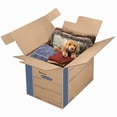 thumbnail image 3 of SmoothMove Prime Moving and Storage Boxes, Regular Slotted Container (RSC), 24" x 18" x 18", Brown Kraft/Blue, 6/Carton, 3 of 3