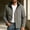 Gray, variant on YLSDY Mens Rain Shell Jacket Regular Mid Detachable Hood Full Zip Outer Coat, Wind Resistant Seams Side Storage Pockets for Rainy Walks Picnic Visits Gray M