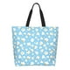 thumbnail image 1 of Balery Blue Popcorn Bolsa Tote Estilo Estético con Cremalleras, Bolsa de Hombro, Bolsa de Compras Grande y Plegable, 1 of 8