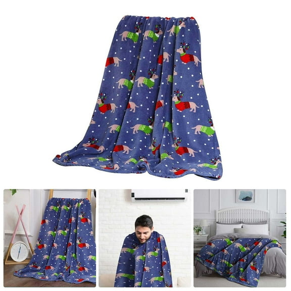 Ctnporpo Cute Dachshunds Blanket Gift for Kids Adults Cartoon DachshundsDog Pattern Throw Blankets Ultra Soft Cozy Flannel Blanket Warm Plush Fuzzy Fleece Blanket Wool Blanket Cotton Blanket
