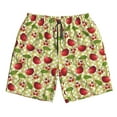 thumbnail image 5 of Goofa Cherries and Ladybirds Printed Mens Swim Trunks Summer Quick Dry Short Beach Swimwear Bathing Suits-Large, 5 of 9