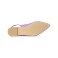 thumbnail image 5 of BLISSFUL STEP Valentine's Women's Shoes Slingback Pointed Toe Flat Shoes Lavender 8.5, 5 of 7