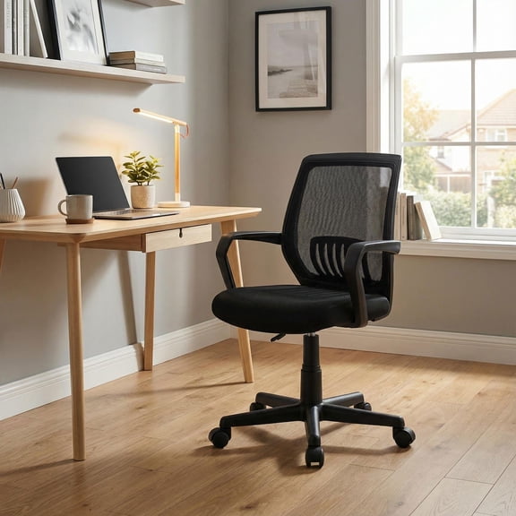 Barara King Drafting Chair Tall Office Chair Ergonomic Desk Chairs,Mid-Back Mesh Height Adjustable Executive Chair with Lumbar Support