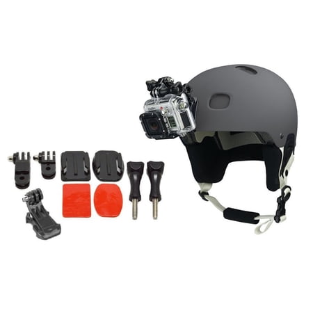 Ultimaxx Heavy Duty Helmet Extension Curved Arm GoPro Hero Cameras Black