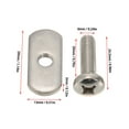 thumbnail image 1 of 4 Stainless Steel Kayak Rail/Track Screws & Track Nuts Hardware Gear Mounting Replacement Kit for Kayaks Canoes Boats Rails, 1 of 7