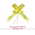 thumbnail image 4 of 200 Pieces Pull Flower Present Basket Gold Thread Style with Ribbon Anniversary Accessory Wedding Decor Floral Crafts Home Arts yellow gold edge, 4 of 6