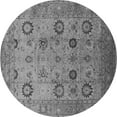 thumbnail image 1 of Ahgly Company Indoor Round Oriental Gray Traditional Area Rugs, 6' Round, 1 of 4