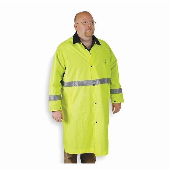 Condor Raincoat,Hi-Vis Lime/Black,M 4PCW6