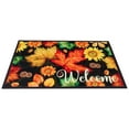 thumbnail image 4 of Northlight Maple Leaves and Sunflowers Welcome Fall Harvest Outdoor Doormat - 17.75" x 29.5", 4 of 9