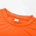 thumbnail image 5 of CYRBOKO Kids Boys Athletic Tops, Summer Casual Quick-dry Short Sleeve Basic Tees Boys T-shirts Orange Size 9-10 T, 5 of 7