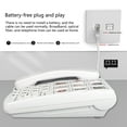 EXCIXING Clear Sound White Landline Phone Telephone With Big Buttons