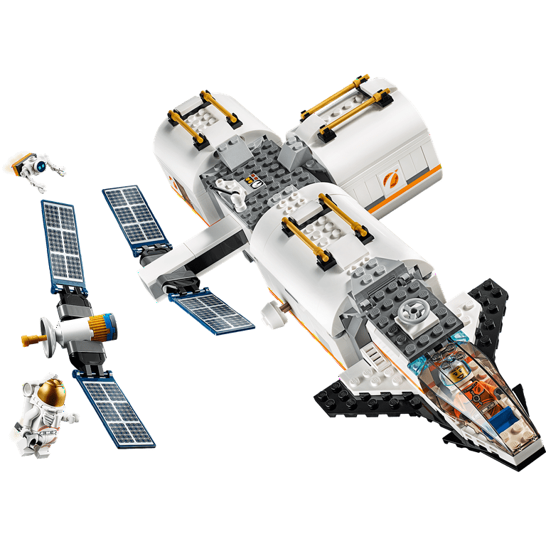 LEGO City Space Lunar Space Station 60227 Building Set with Toy Shuttle