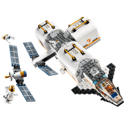 LEGO City Space Lunar Space Station 60227 Building Set with Toy Shuttle