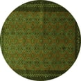thumbnail image 1 of Ahgly Company Indoor Round Southwestern Green Country Area Rugs, 8' Round, 1 of 1
