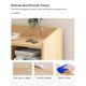 thumbnail image 4 of Mesita de Noche Multifuncional Muebles con 2 Cajones y Estante de Almacenamiento, Mesa Auxiliar, Gabinete de Noche para Dormitorios, Sofás, Camas, Oficinas, 4 of 5