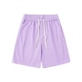 thumbnail image 2 of Homme Couleur Unie Décontracté Mode Ample Taille Élastique Poches Short d'Exercice Pantalon, 2 of 6