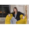 thumbnail image 6 of Chill Sack Bean Bag Chair, Memory Foam Lounger with Microsuede Cover, Kids, Adults, 4 ft, Lemon, 6 of 8