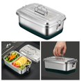 thumbnail image 4 of GUOOL Bento en Acier Inoxydable Rangement pour Enfants Métal pour Camping 2000ml 2 Niveaux 3, 4 of 9