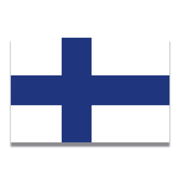 Magnet Me Up Finland Finnish Flag Vinyl Automotive Magnet Decal, 4x6 Inches