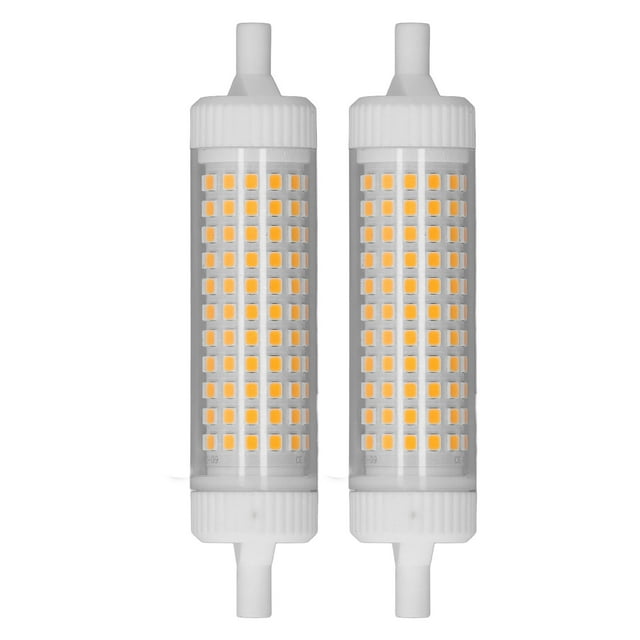 2 bombillas LED R7S de 118 mm, regulables, 15 W, 154 LED, foco de doble extremo para iluminación publicitaria nocturna en el hogar, 220 V.