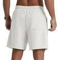 thumbnail image 5 of DPTALR George Men's Summer Corduroy Drawstring Shorts Loose Solid Color,Breathable & Durable for Outdoor Fitness & Beach,White,Big and Tall Men XXL, 5 of 5
