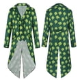 thumbnail image 6 of CONZONE St. Patrick Day Mens Elf Dress Up Green Clover Tailcoat And Hat Outfit Funny Party Stage Performance Clothes Set, 6 of 9