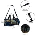 thumbnail image 5 of Whale Swim Bag, Sports Bag, Travel Bag, Yoga Bag - 17.7 inch Size with Interior Zipper Pocket and Large Capacity, 5 of 6