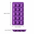 thumbnail image 3 of Halloween Ghost Silicone Chocolate Mold Food Grade Mousse Baking Tray for DIY Candy Dessert Making Kitchen Party Accessory, Purple, 3 of 7
