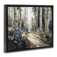 thumbnail image 2 of Stupell Industries Farmhouse Blue Birch Sunlit Forest Black Floating Frame Canvas Art, 31 x 25, by Franklyn Gregory, 2 of 8