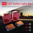 Wellmax 12V LED Trailer Lights Kit, Submersible and Waterproof