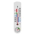 thumbnail image 1 of Indoor Outdoor Wall Thermometer Humidity Meter,Vertical Thermometer and Hygrometer wi Gauge Humidity Meter Gauge,Temperature, 1 of 8